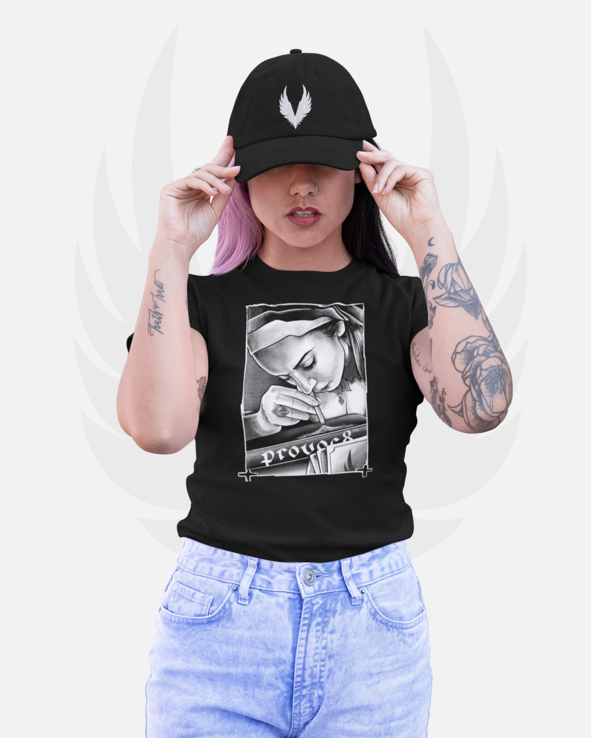 Damen T-Shirt 'Holy Sin'