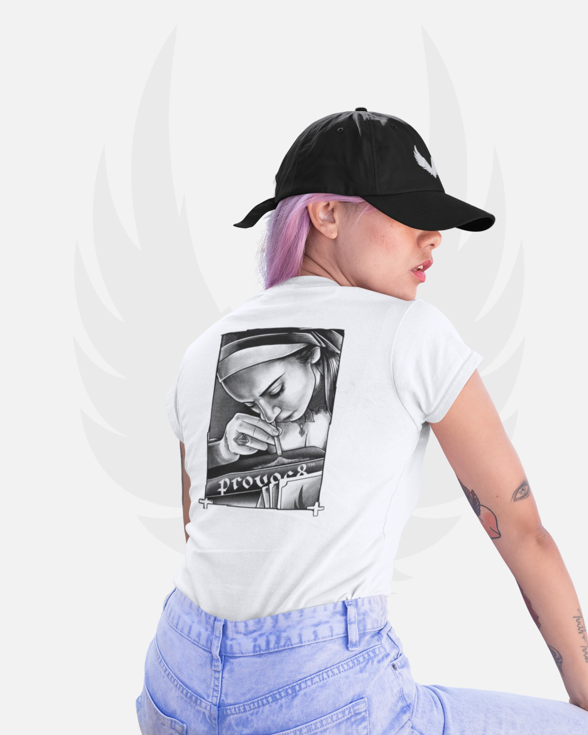 Damen T-Shirt 'Holy Sin'