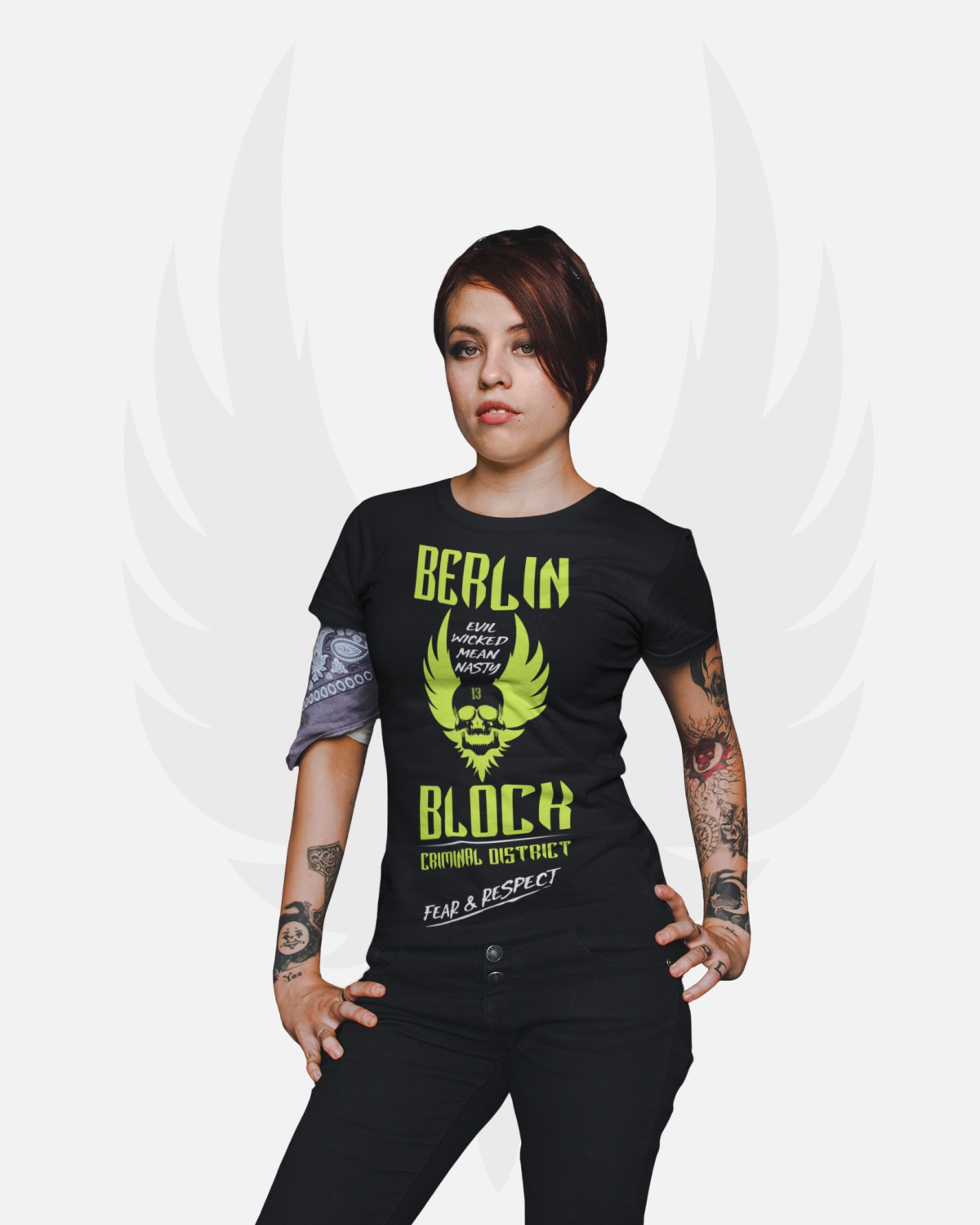 Damen T-Shirt 'BerlinBlock13 - Fear&Respect'
