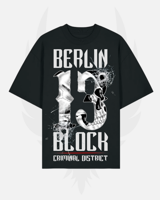 Herren / Unisex oversized Shirt 'Berlin Block 13 [Bulletproof Edition]'