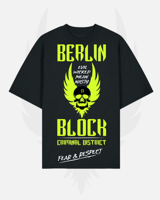 Herren / Unisex oversized Shirt 'BerlinBlock13 - Fear&Respect'