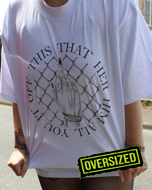 Unisex OVERSIZED Shirt 'Fuck Authority'